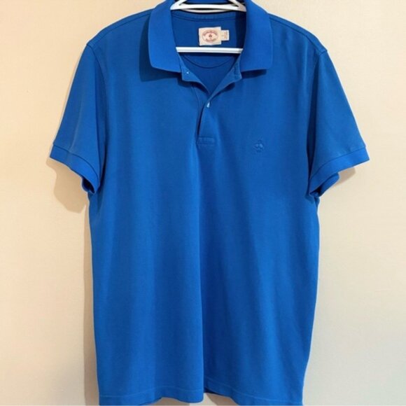 Brooks Brothers Vibrant Blue CottonPolo Short Sleeve Collar T-Shirt - Picture 2 of 12